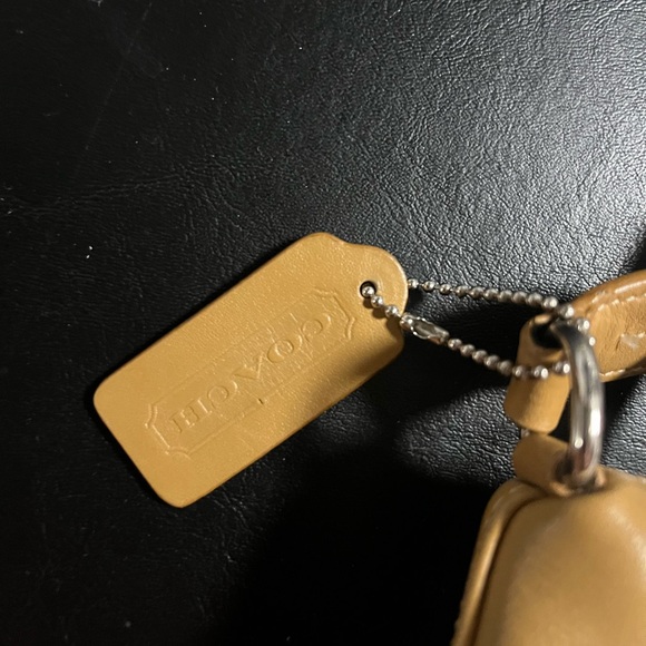 Authentic Vintage Coach Tan Leather Mini Handbag - Picture 3 of 7